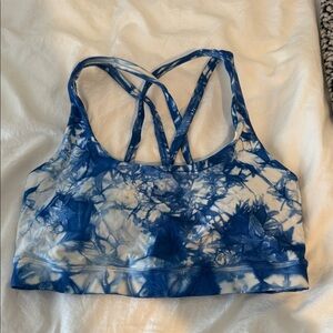 Lululemon Blue Tie-Dye Sports Bra